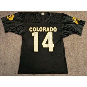 Off The Bench Jersey Colorado Buffaloes #14 Football Jersey Made in USA Men's L